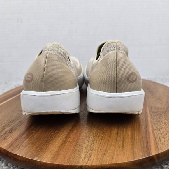 Oofos Womens 6 Oomg eeZee Low White Tan Camo Casual Recovery Daily Slip On Shoe - Picture 2 of 14